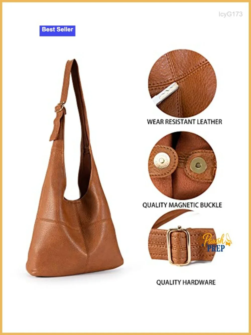 Montana West Hobo Purse for Women, Vegan Leather Shoulder Bag with Wristlet